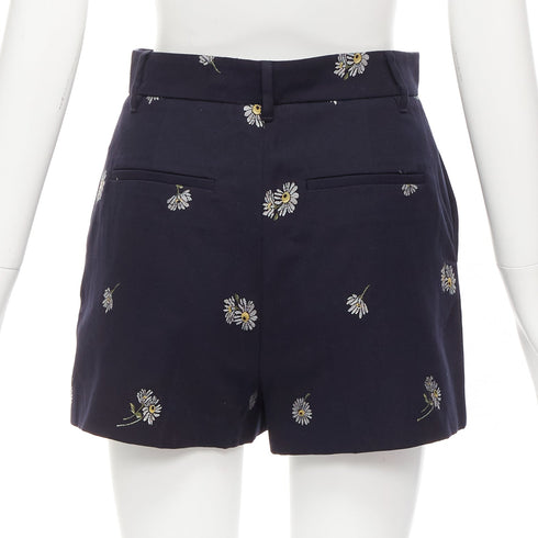 Women's Red Valentino Cotton Daisy Print Shorts