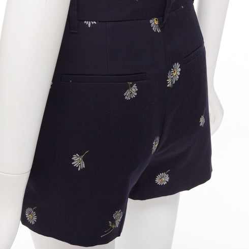 Women's Red Valentino Cotton Daisy Print Shorts
