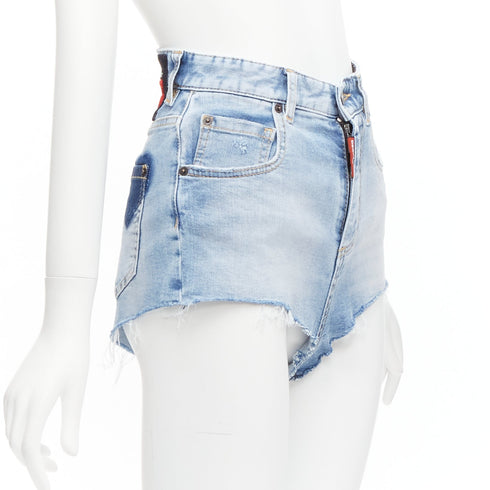 Women's Dsquared2 Honey Heart Denim Hot Pants