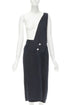 Women's Comme Des Garcons Linen Dungaree Skirt
