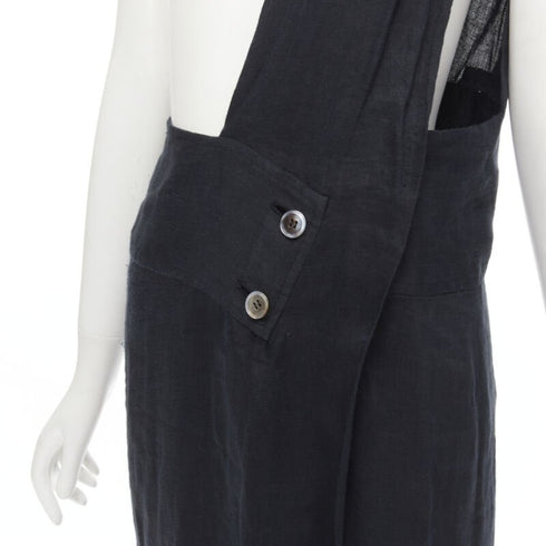 Women's Comme Des Garcons Linen Dungaree Skirt