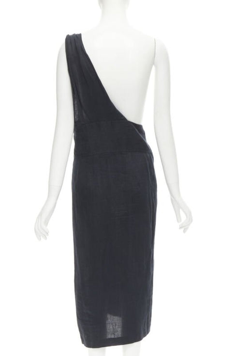 Women's Comme Des Garcons Linen Dungaree Skirt