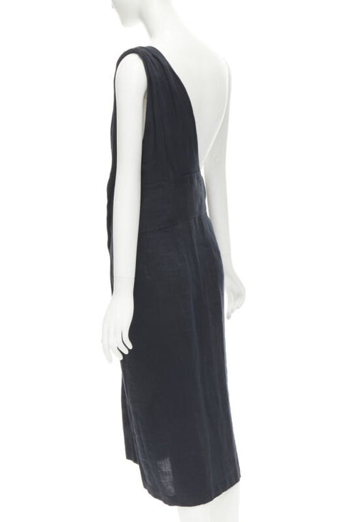 Women's Comme Des Garcons Linen Dungaree Skirt