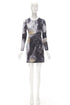 Women's Helmut Lang Abstract Paint Mini Dress