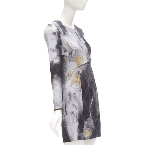 Women's Helmut Lang Abstract Paint Mini Dress