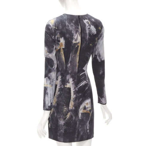 Women's Helmut Lang Abstract Paint Mini Dress