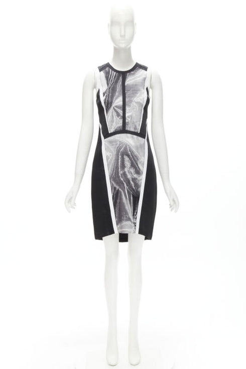 Women's Helmut Lang Abstract Print Paneled Dress