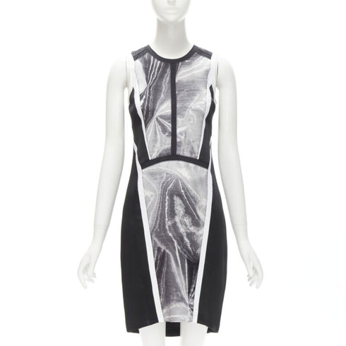 Women's Helmut Lang Abstract Print Paneled Dress