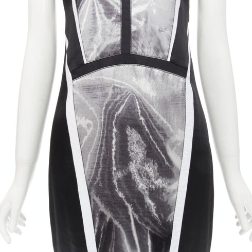 Women's Helmut Lang Abstract Print Paneled Dress