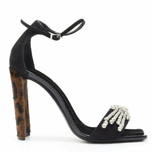 Women's Giuseppe Zanotti Suede Crystal Sandal