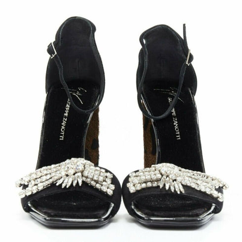 Women's Giuseppe Zanotti Suede Crystal Sandal