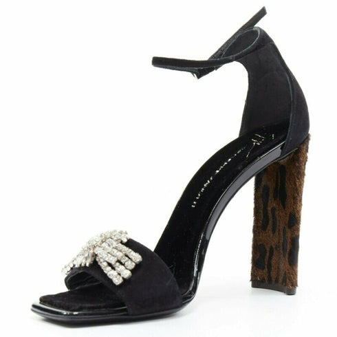 Women's Giuseppe Zanotti Suede Crystal Sandal