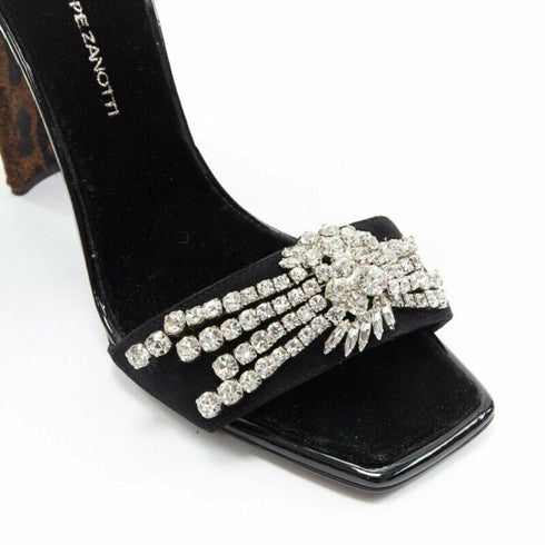 Women's Giuseppe Zanotti Suede Crystal Sandal