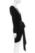 Women's Alexandre Vauthier Velvet Bow Mini Dress