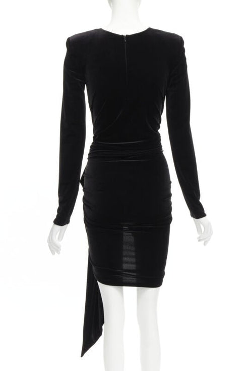 Women's Alexandre Vauthier Velvet Bow Mini Dress