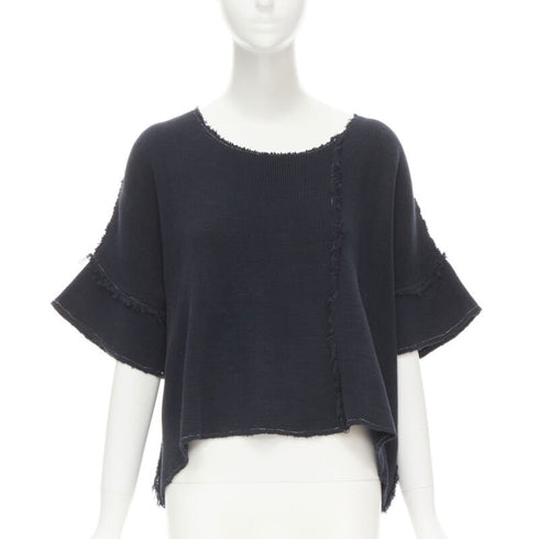 Women's Comme Des Garcons Frayed Boxy Sweater