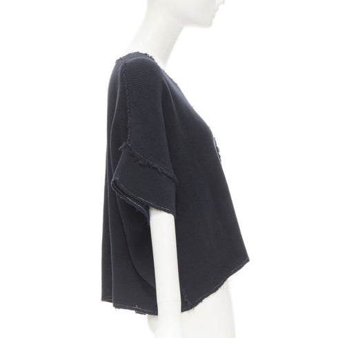 Women's Comme Des Garcons Frayed Boxy Sweater