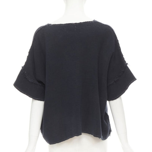 Women's Comme Des Garcons Frayed Boxy Sweater
