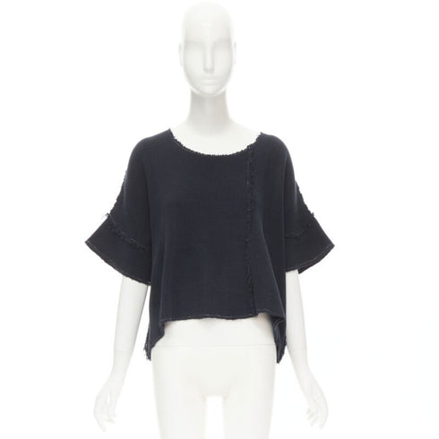 Women's Comme Des Garcons Frayed Boxy Sweater