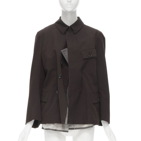 Women's Comme Des Garcons 1998 Wool Corset Blazer