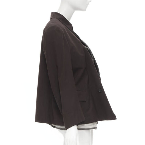 Women's Comme Des Garcons 1998 Wool Corset Blazer