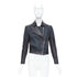 Women's Helmut Lang Leather Fabric Zip Biker