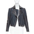 Women's Helmut Lang Leather Fabric Zip Biker