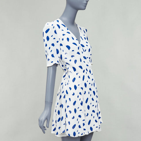 Women's Reformation Lucky Dalmatian Wrap Dress