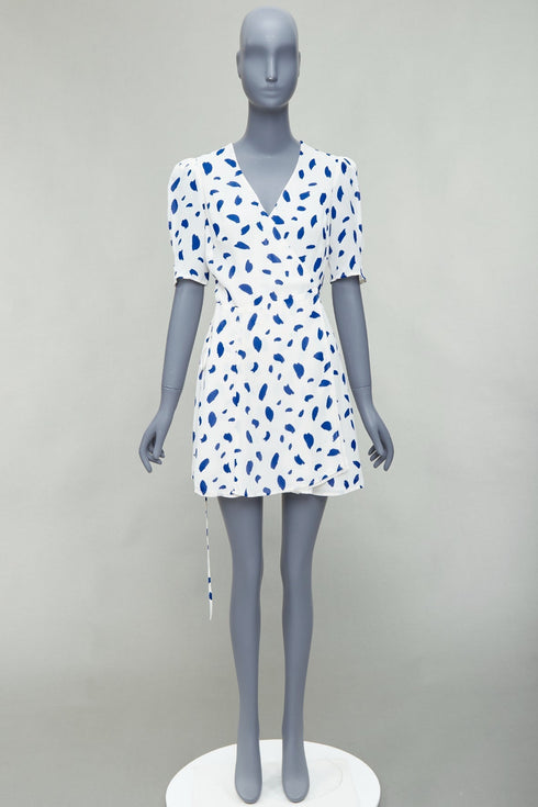 Women's Reformation Lucky Dalmatian Wrap Dress