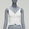Women's Reformation White Polka Dot Tank Top
