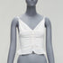 Women's Reformation White Polka Dot Tank Top