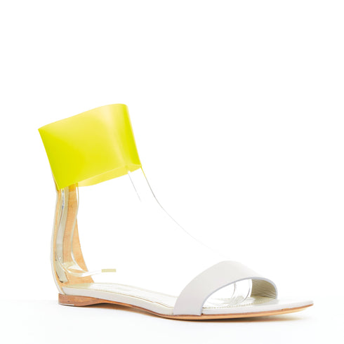 Women's Jil Sander Leather Flat Sandals