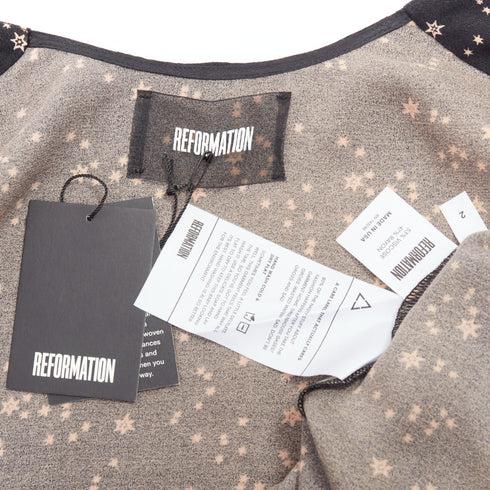 Women's Reformation Courtney Star Print Dress