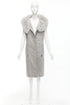 Women's Alexander Wang Fur Collar Wool Vest Dress