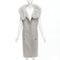 Women's Alexander Wang Fur Collar Wool Vest Dress