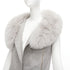 Women's Alexander Wang Fur Collar Wool Vest Dress