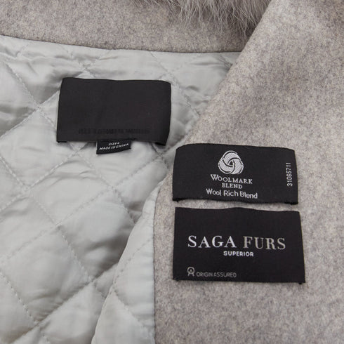 Women's Alexander Wang Fur Collar Wool Vest Dress