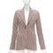Women's Khaite Checked Virgin Wool Blazer