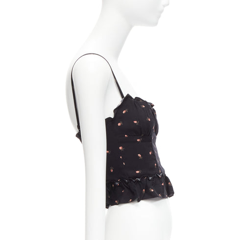 Women's Reformation Clarice Rose Print Crepe Top