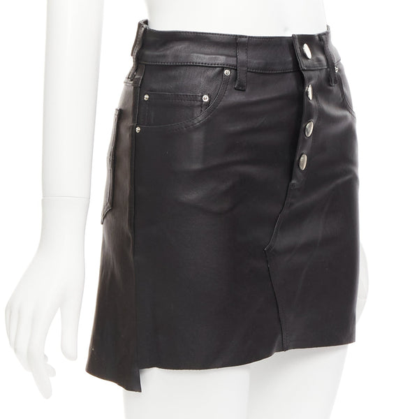 Women's Amiri Leather Mini Skirt