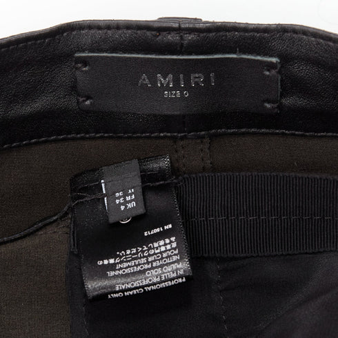 Women's Amiri Leather Mini Skirt