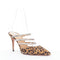 Women's Aquazzura Suede Crystal Straps Mules