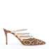 Women's Aquazzura Suede Crystal Straps Mules