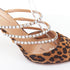 Women's Aquazzura Suede Crystal Straps Mules
