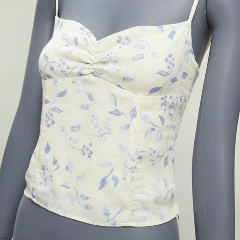 Women's Reformation Silk Floral Print Tank Top