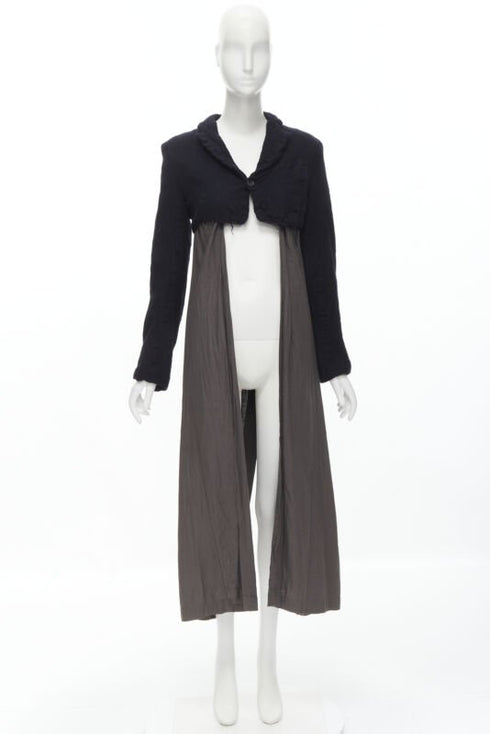 Women's Comme Des Garcons Shrunken Wool Duster Coat
