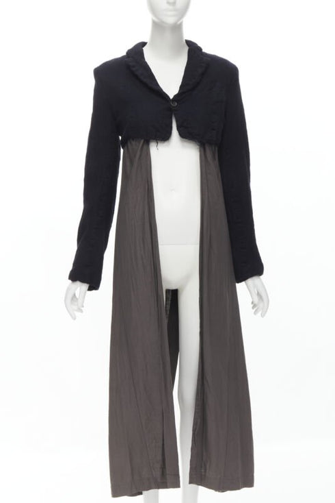 Women's Comme Des Garcons Shrunken Wool Duster Coat