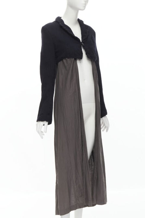 Women's Comme Des Garcons Shrunken Wool Duster Coat
