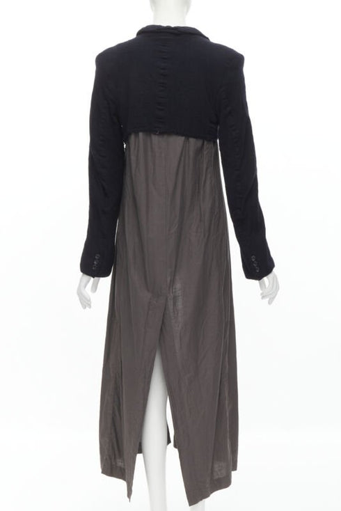 Women's Comme Des Garcons Shrunken Wool Duster Coat