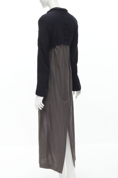Women's Comme Des Garcons Shrunken Wool Duster Coat